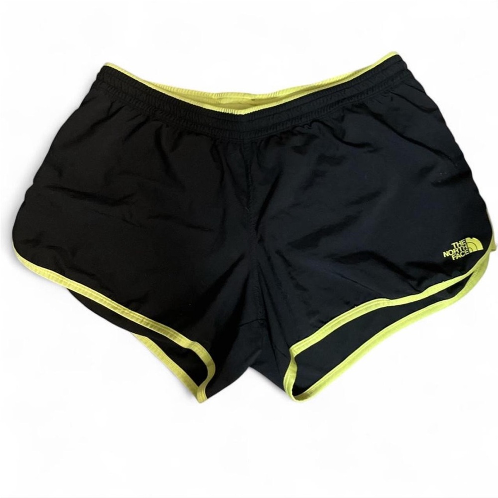 The North Face Women's Athletic Shorts in Black and Green